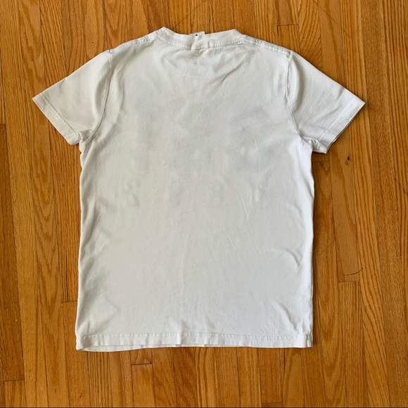 ABERCROMBIE & FITCH KIDS MUSCLE TEE WHITE T-SHIRT WITH LOGO - Picture 2 of 4